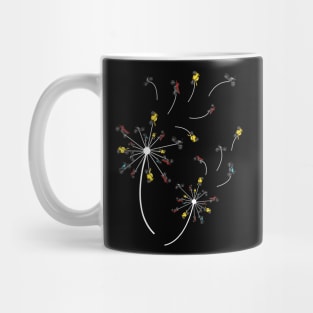 Dandelion Flower Motorcycle Fly Gift Mug